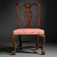 Chippendale Mahogany Carved Side Chair